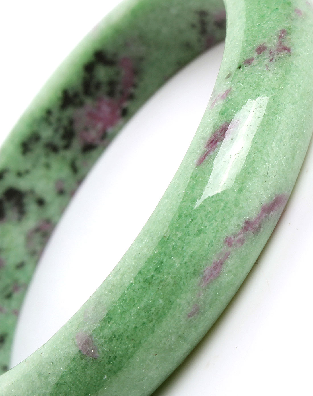 翡翠森林贵重专场天然精选红宝石黝帘石手镯02(附鉴定证书)