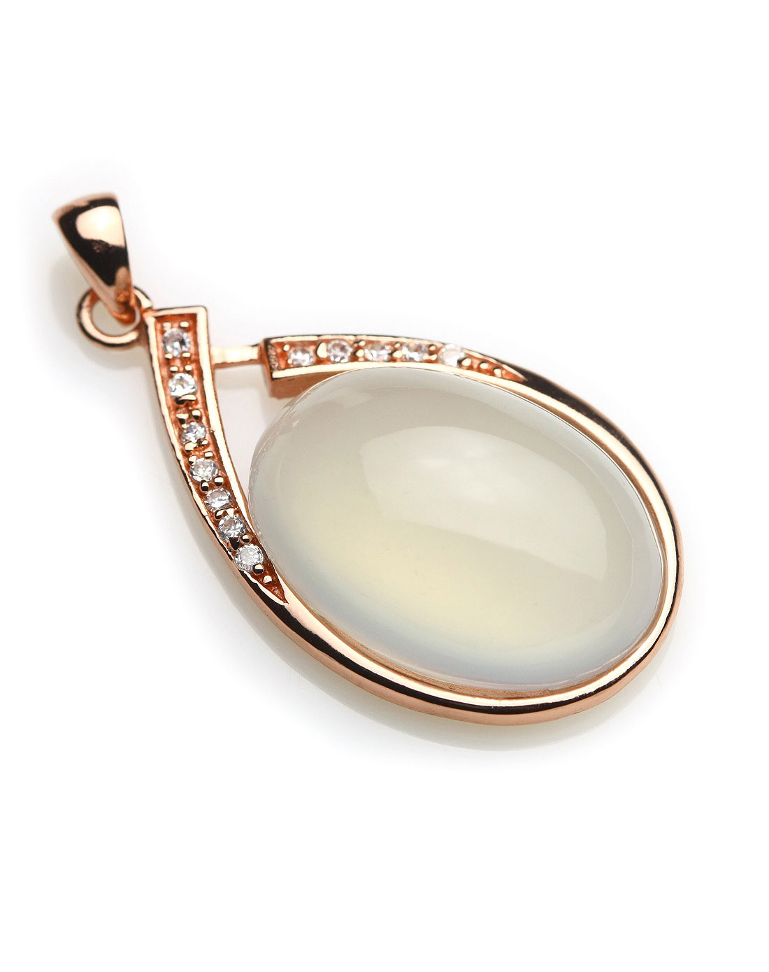 王廷珠宝waltraud jewelry饰品专场中性透白圆满冰种玉髓吊坠