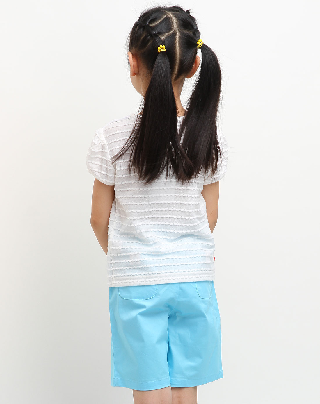 巴布豆bobdog男女童混合专场女童白色时尚短袖t恤