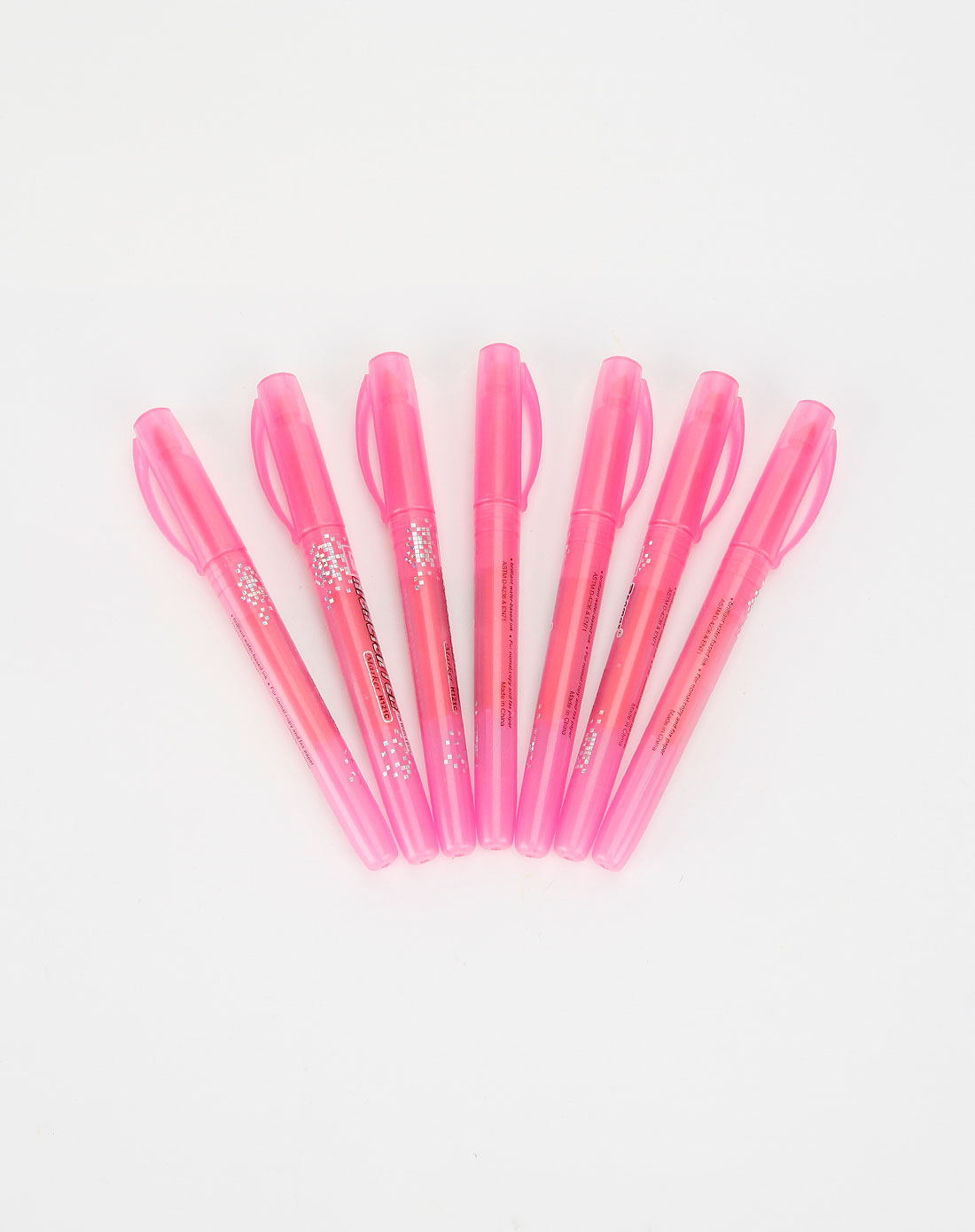 迪士尼文具专场中性粉色m12单头荧光笔