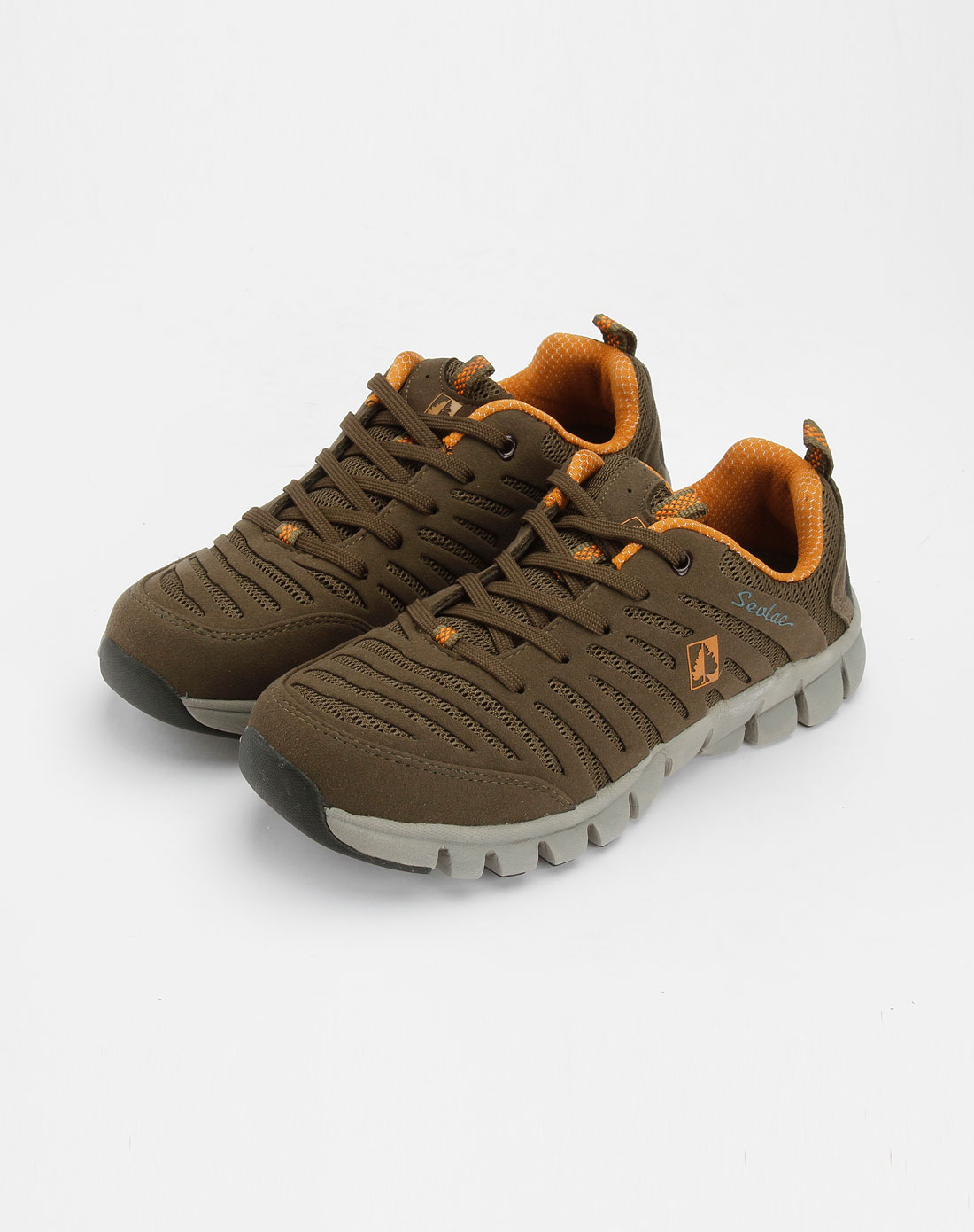 圣弗莱sevlae男装专场军绿色绑带时尚徒步鞋