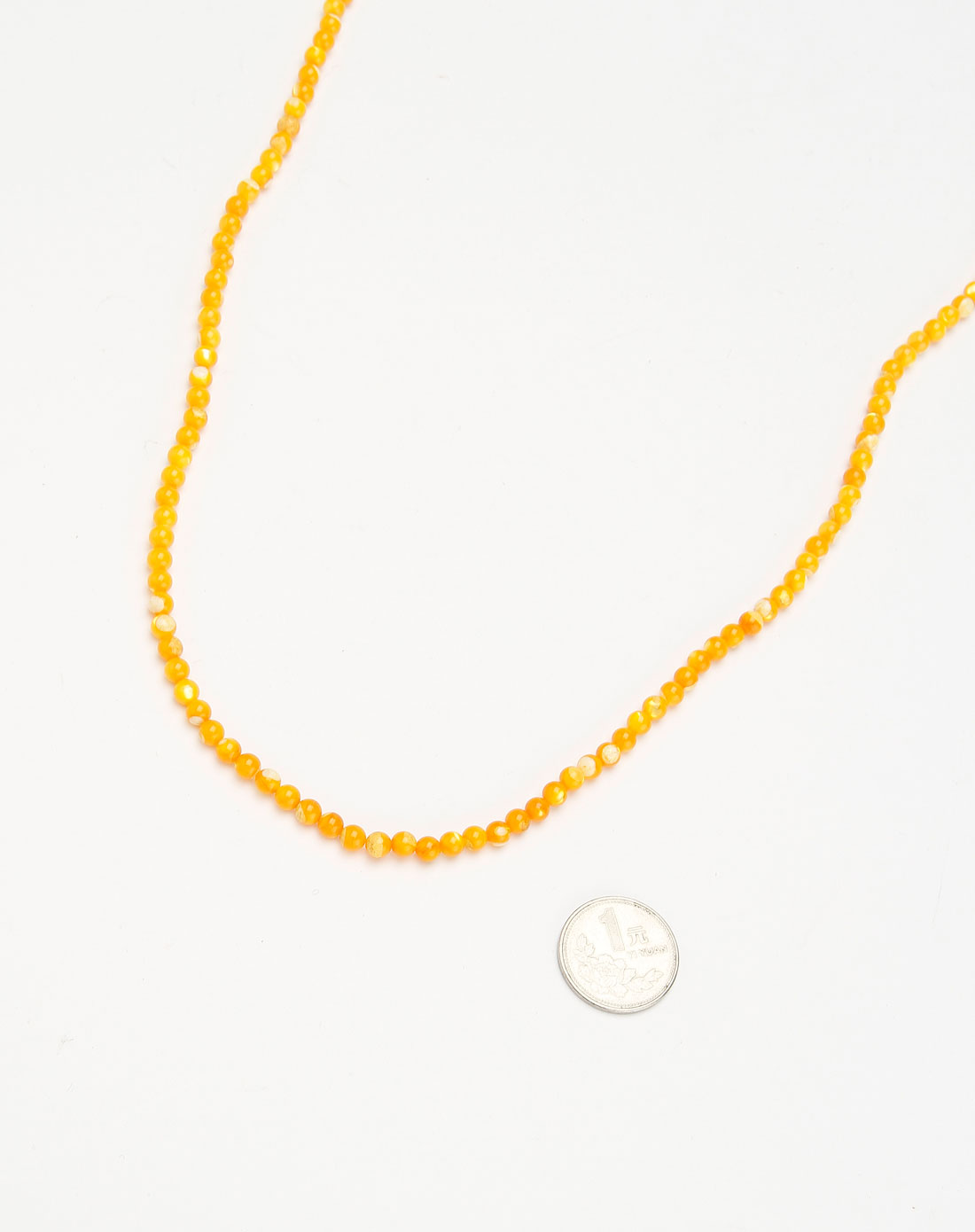 聚木缘饰品专场黄色深海贝壳黄金砗磲216颗手串