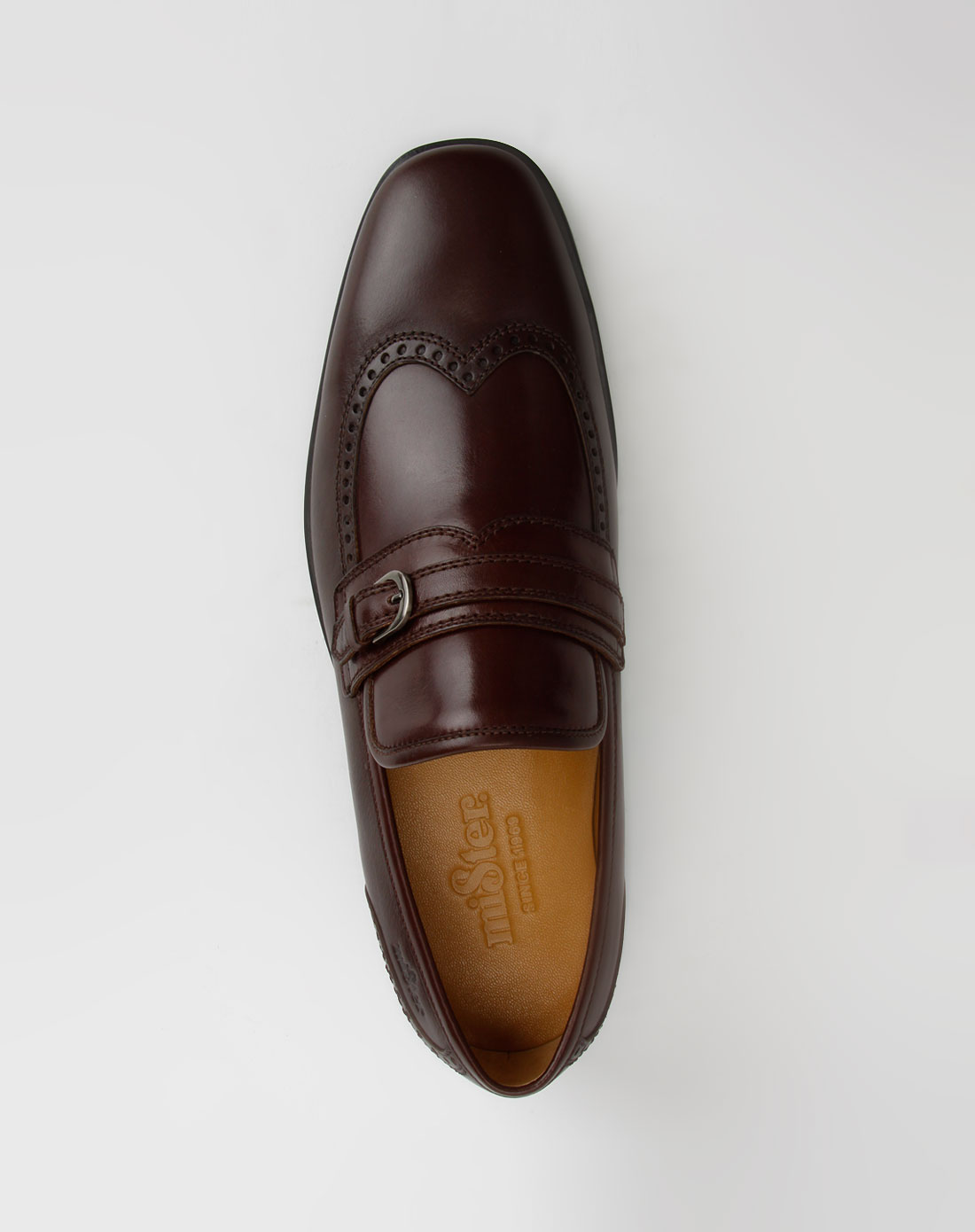 名仕mister男款深咖啡色皮鞋4