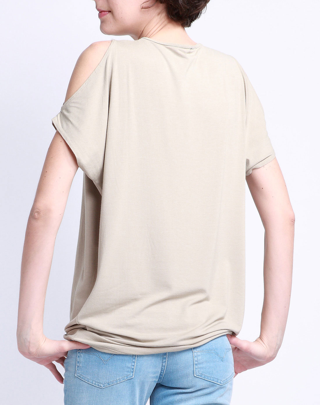 donatella de paoli 女款浅卡其色t恤