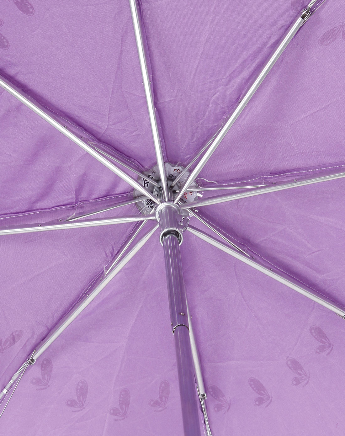 天堂伞专场紫色印图优雅三折晴雨伞