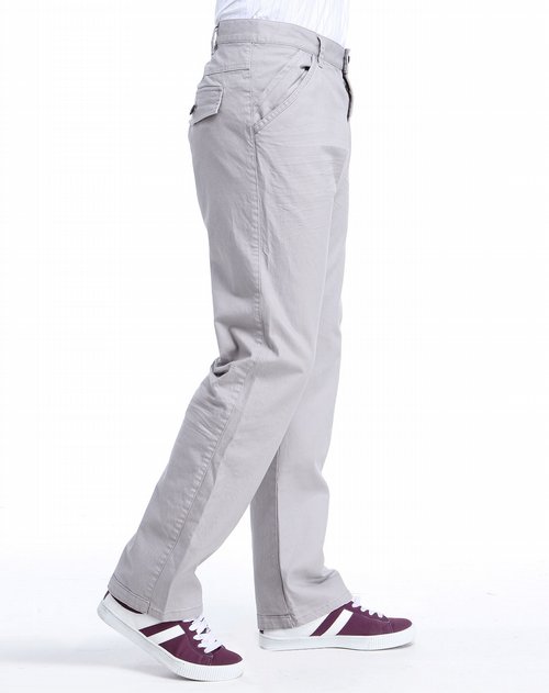 ampm男装专场浅紫灰色时尚休闲长裤