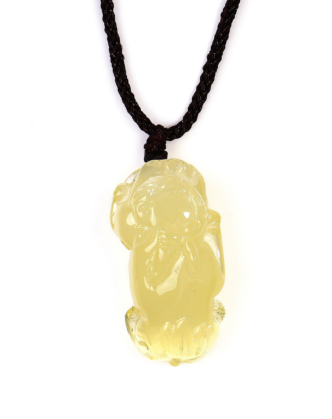 招财貔貅金珀项链