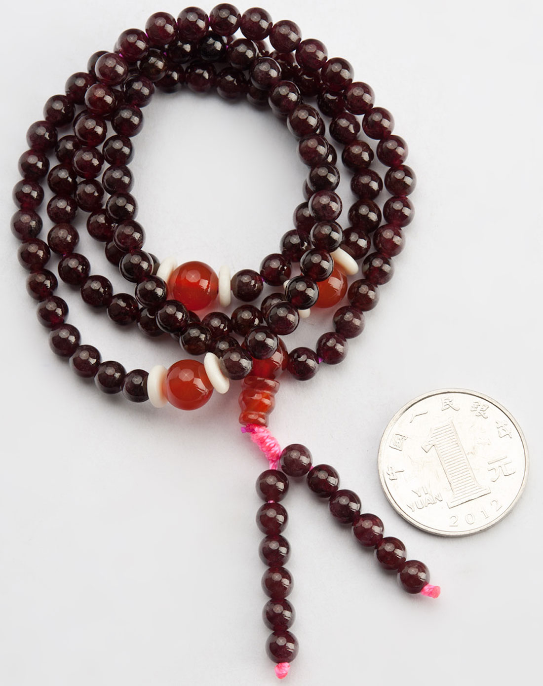 > 6mm石榴石108佛珠手串