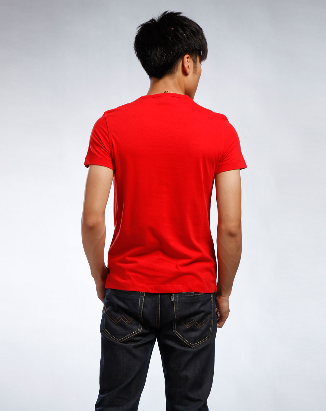 缤纷夏日t恤专场just cavalli男款红色印花圆领短袖t恤