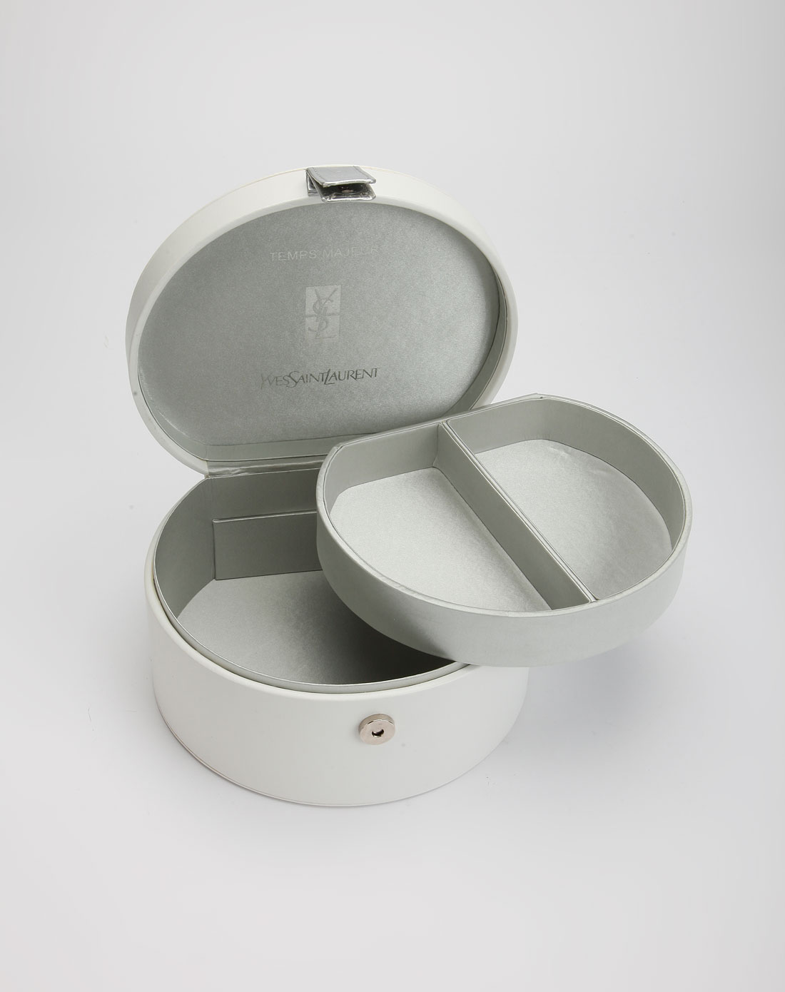 圣罗兰ysl化妆品专场圣罗兰白色pu圆形化妆盒