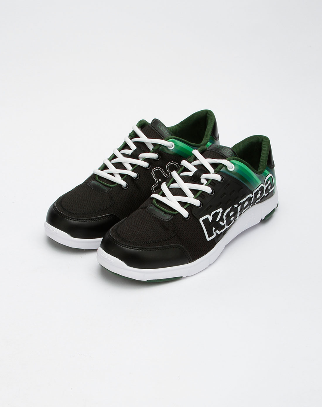 卡帕kappa男鞋专场-男款黑色时尚简约休闲鞋