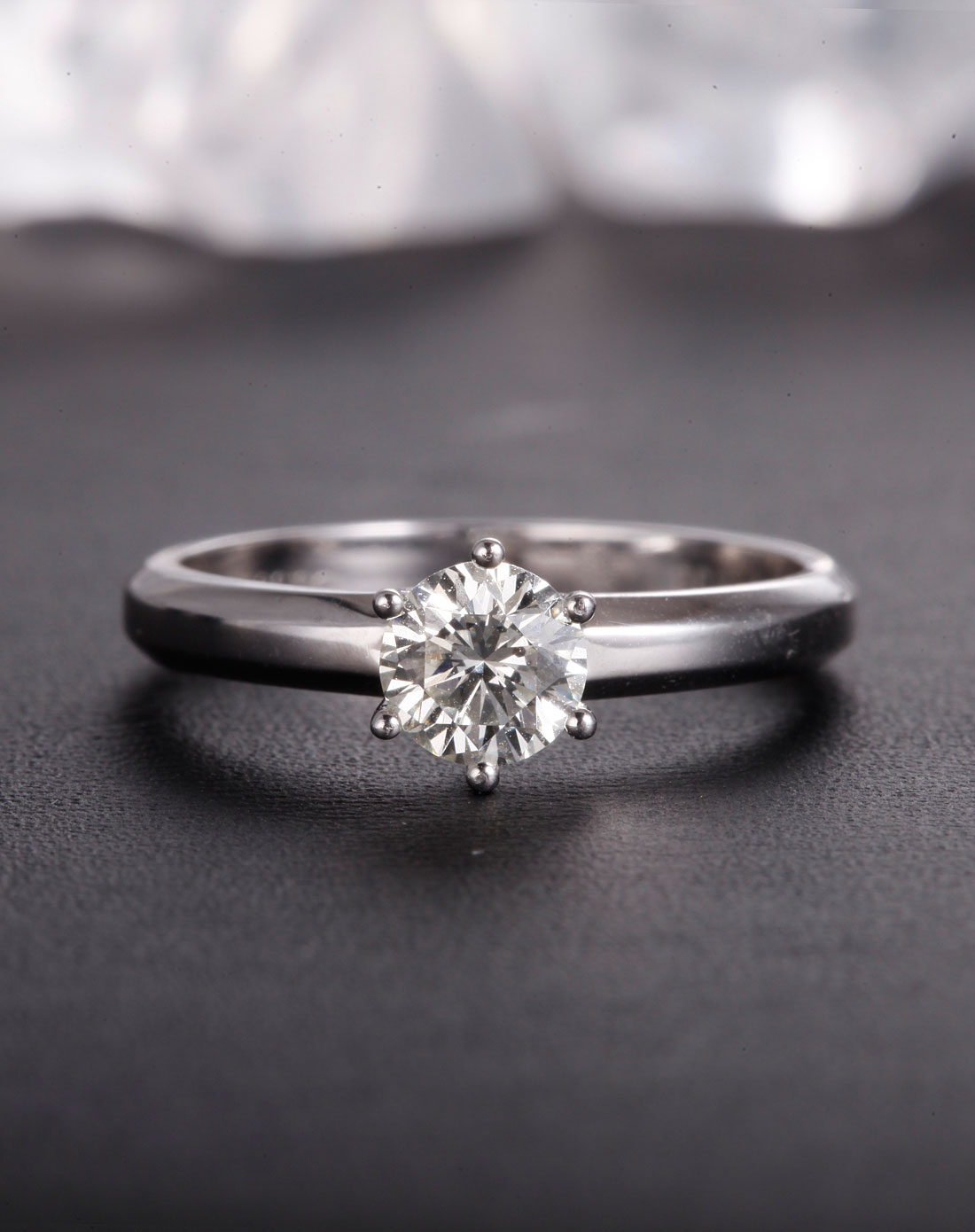 锦和珠宝专场女款铂金59分钻石戒指-雪之女王