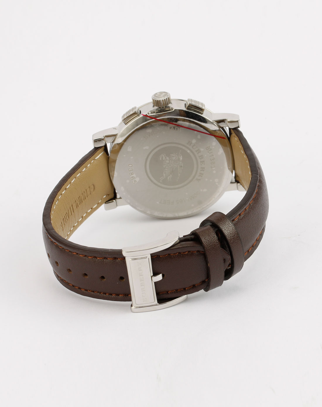 巴宝莉burberry英伦风情精典三眼皮带男表bu1383