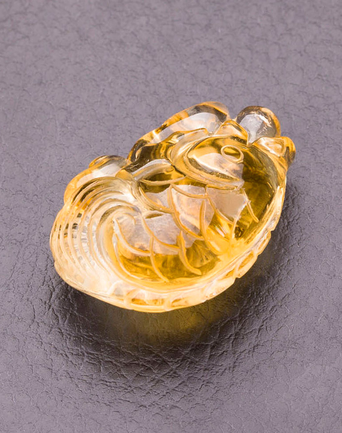 钻多多dtoto饰品专场天然黄水晶鱼吊坠02-1