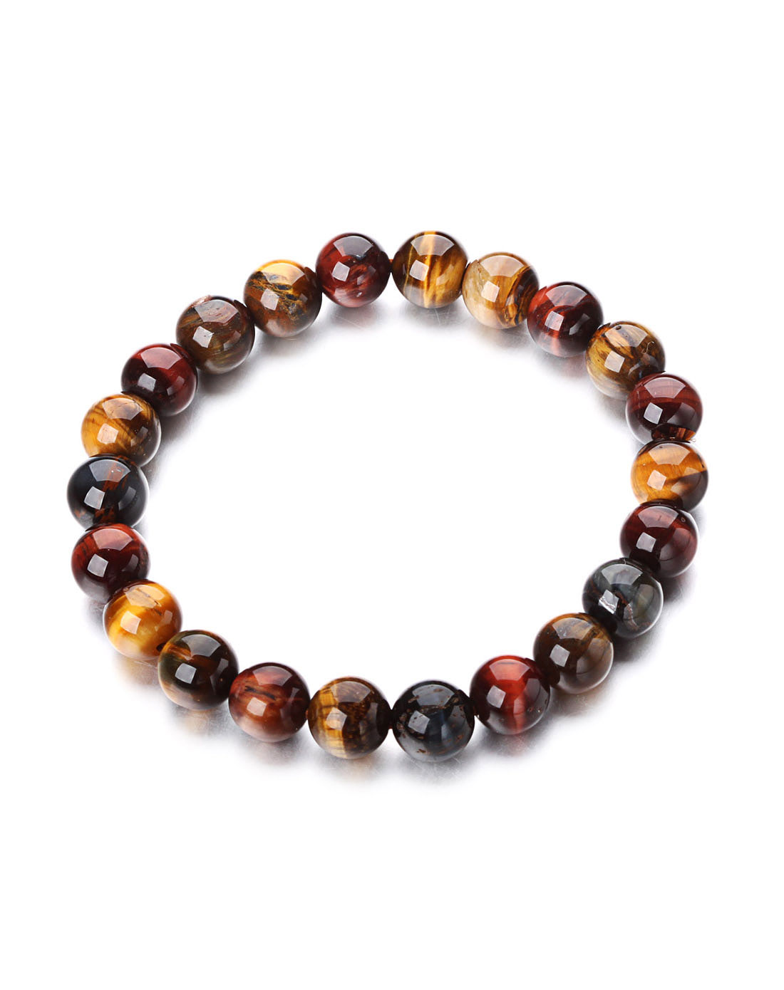 天然彩色虎眼石8mm手链