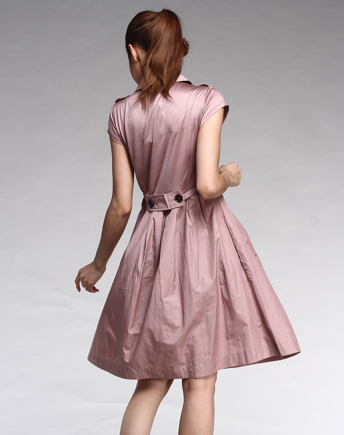 [ 诗篇 ] 藕粉色仲夏夜之梦系列无袖连衣裙