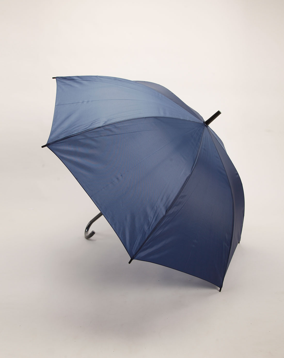 梅花susino伞专场藏青色常规直骨素色雨伞