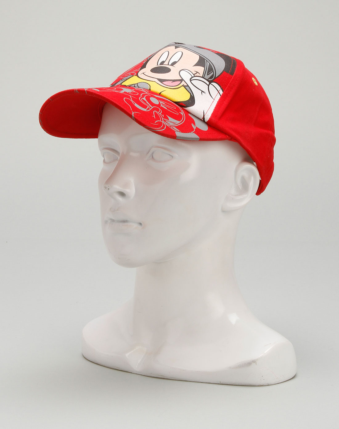[ 迪士尼 ] 女童红色印可爱米奇棒球帽