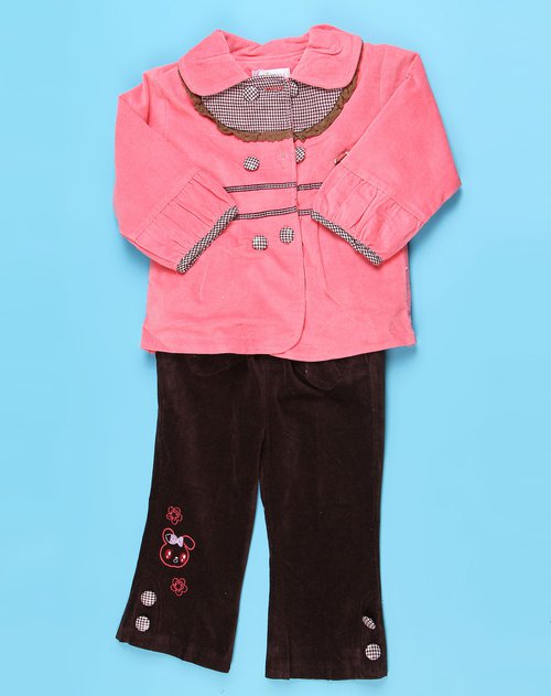 安宝儿anbaoer&安贝儿anbeier童装混合专场安贝儿 女童粉红色时尚长袖