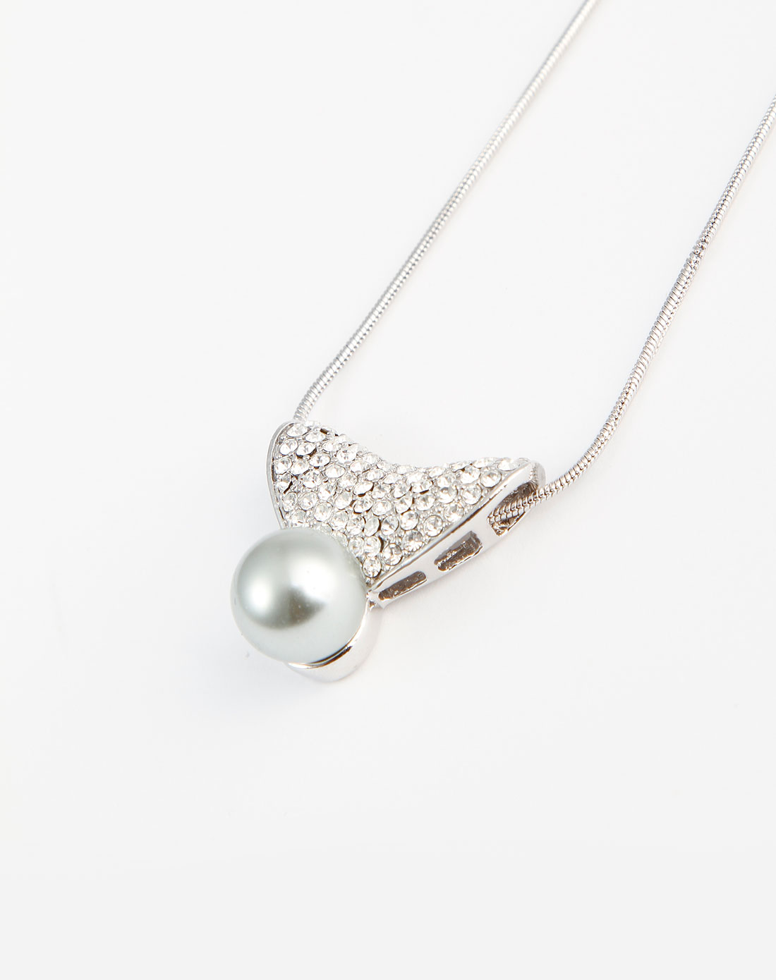 艾美emmy银色项链