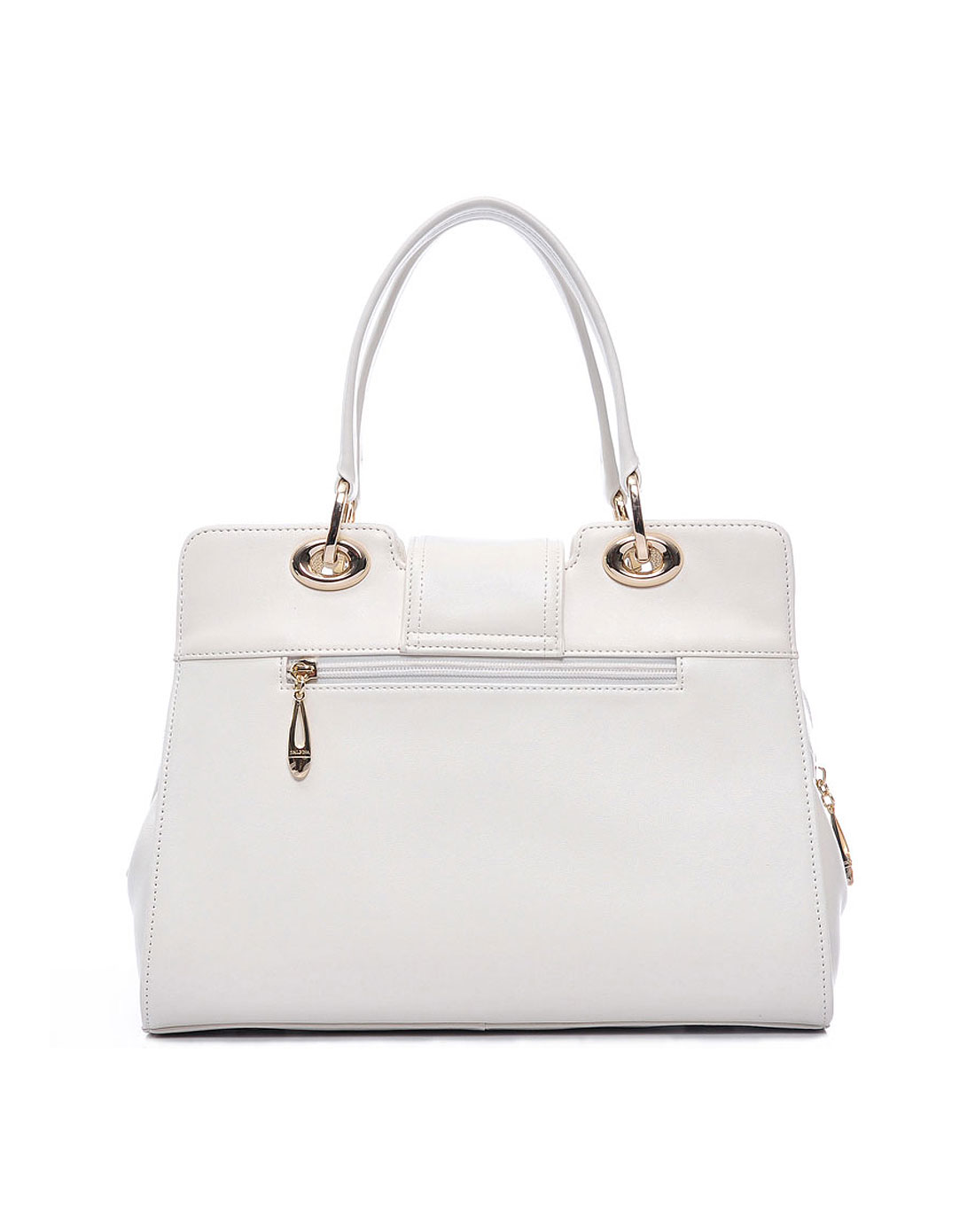 女款白色袋鼠ol时尚真皮包