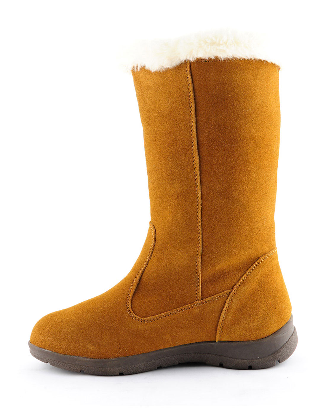 女款桔黄色appolo长靴