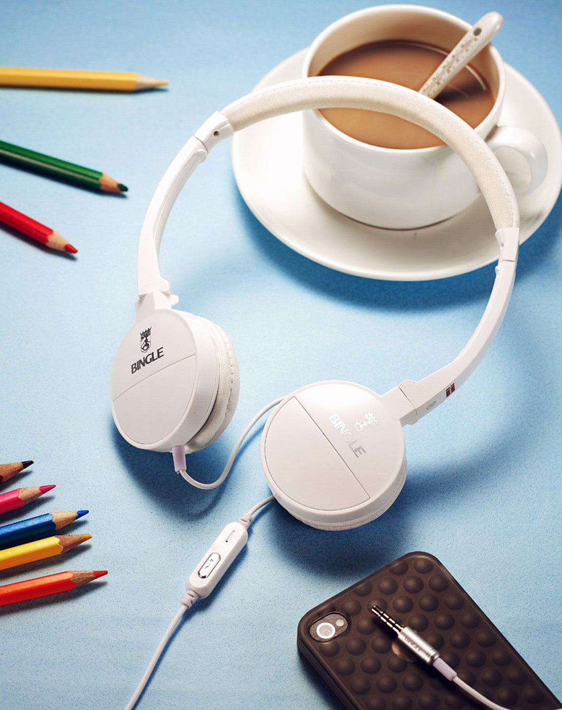 [ 宾果 ] b531头戴式耳机麦克风(白)