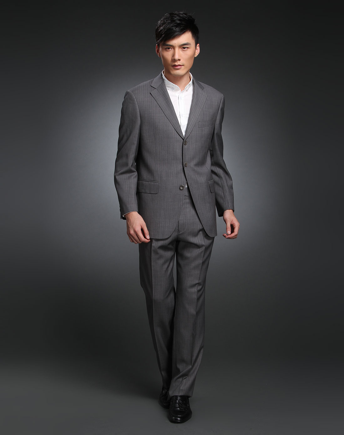 法派fapai男装专场-灰色典雅长袖西服