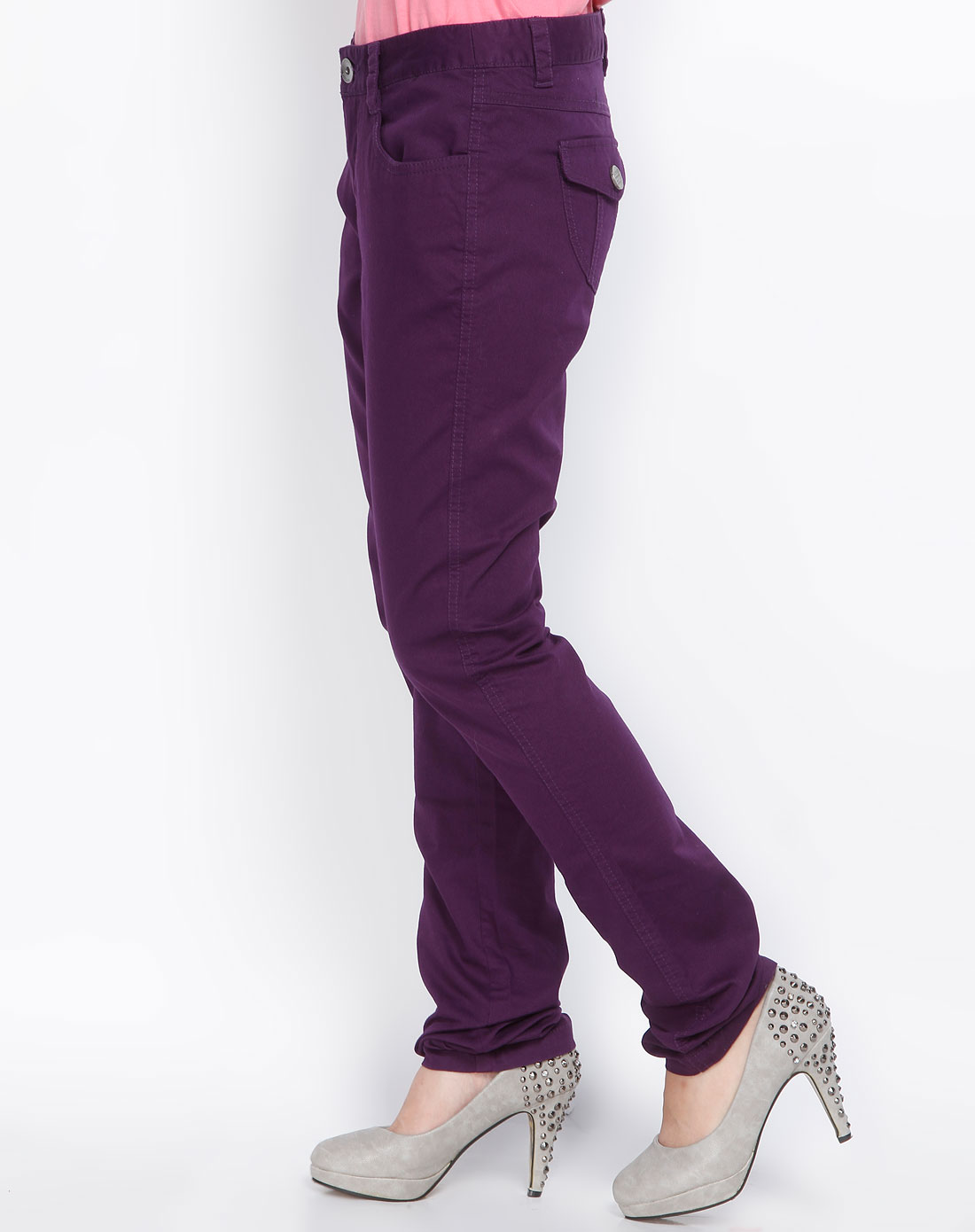帝客dickies女深紫色休闲长裤