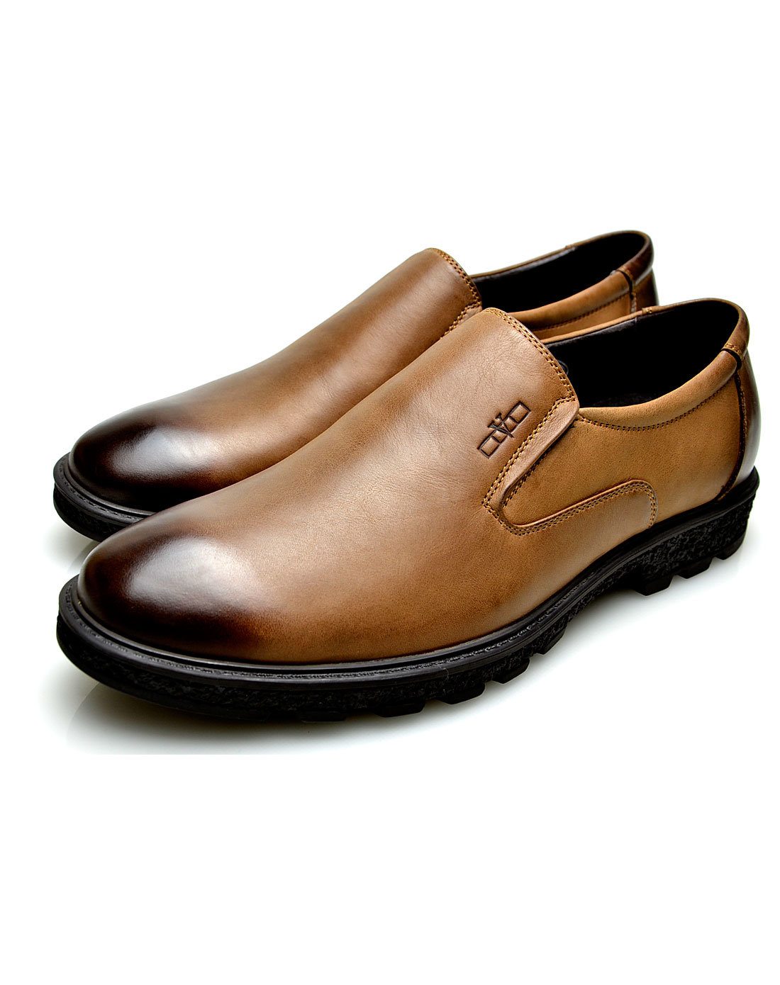 男款深棕色商务正装鞋