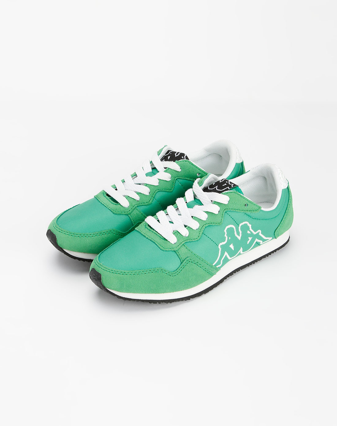 卡帕kappa女装专场绿/白色复古运动跑鞋
