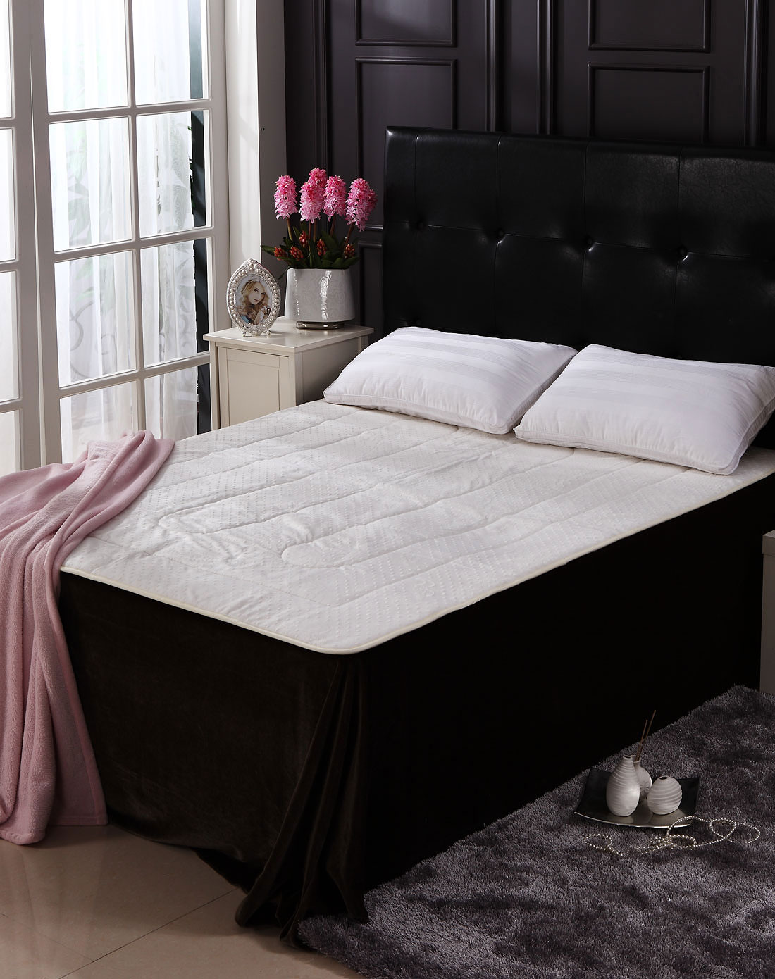 水星蚕丝养生按摩床垫 1.5m床