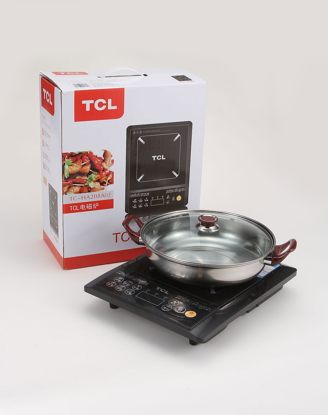 tcl 黑色带预约功能按键式自动保护电磁炉
