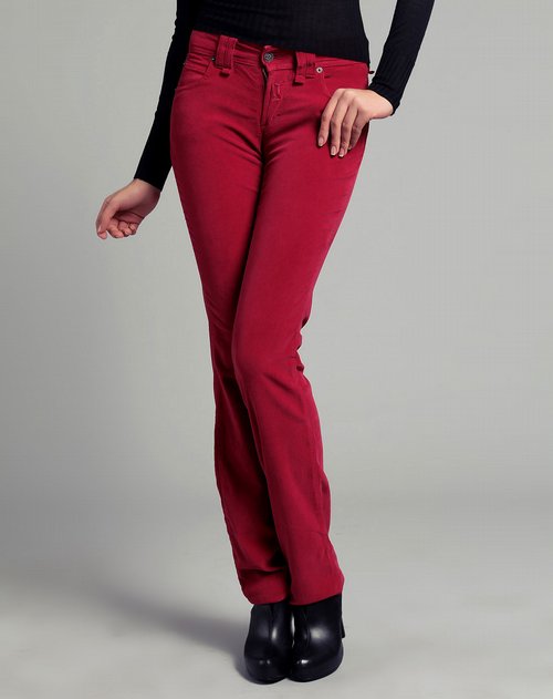 奢华秋冬女装专场john galliano 女式休闲裤铁锈红