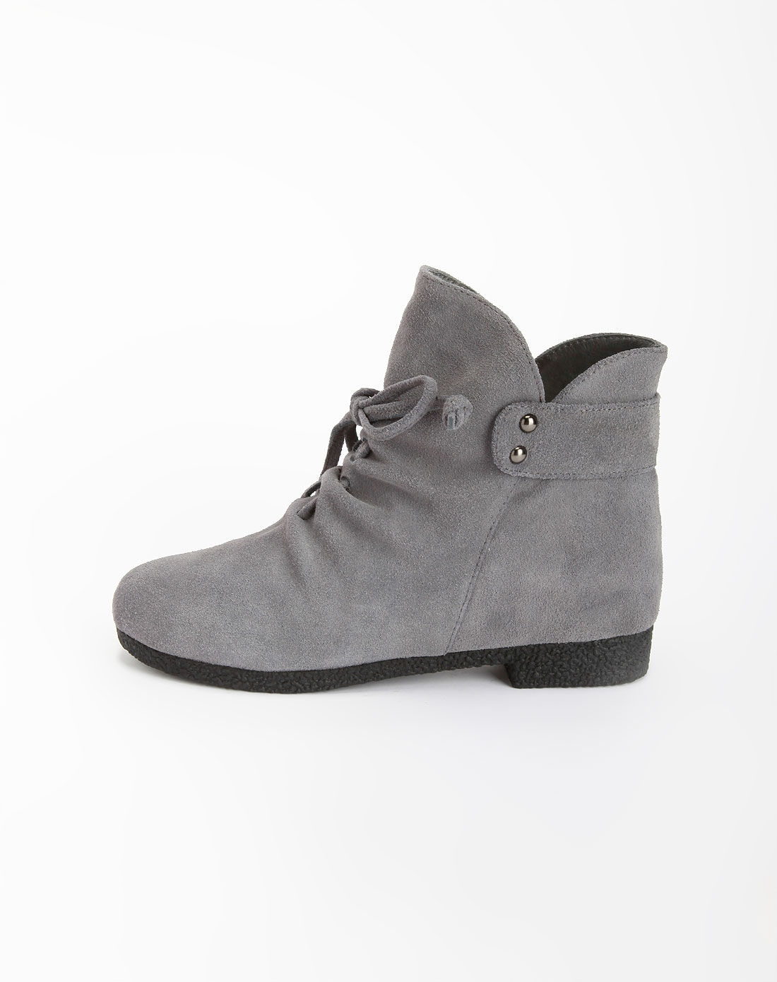 曼萨尼莎manzanita sol女款灰色磨砂牛皮时尚皮鞋