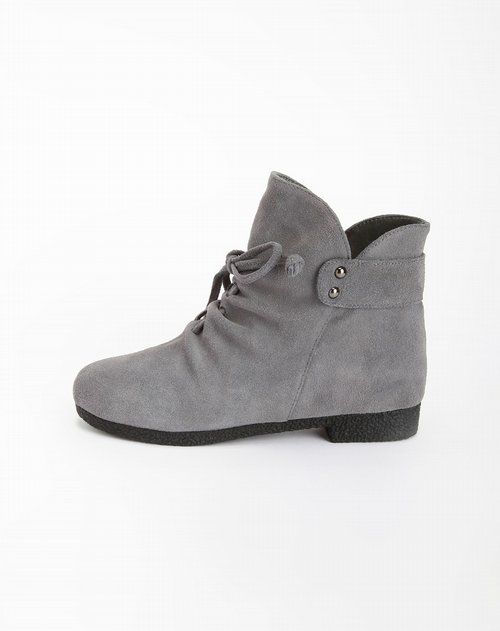 曼萨尼莎manzanita sol女款灰色磨砂牛皮时尚皮鞋