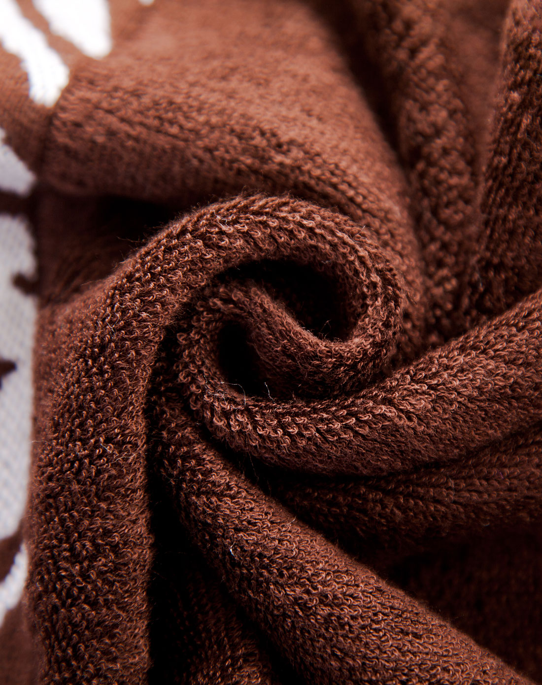 竹印象 1条装竹纤维斑马纹毛巾(深咖啡色)