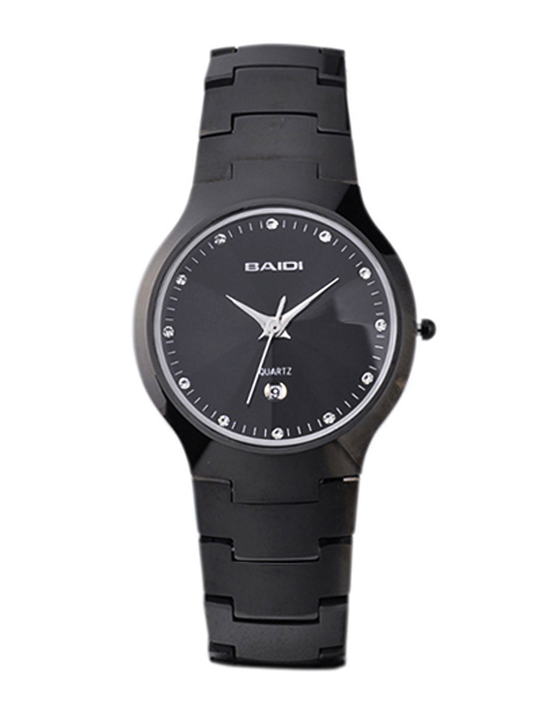 百迪baidi&迪士尼disney百迪 男款银灰/黑色点缀镶钻