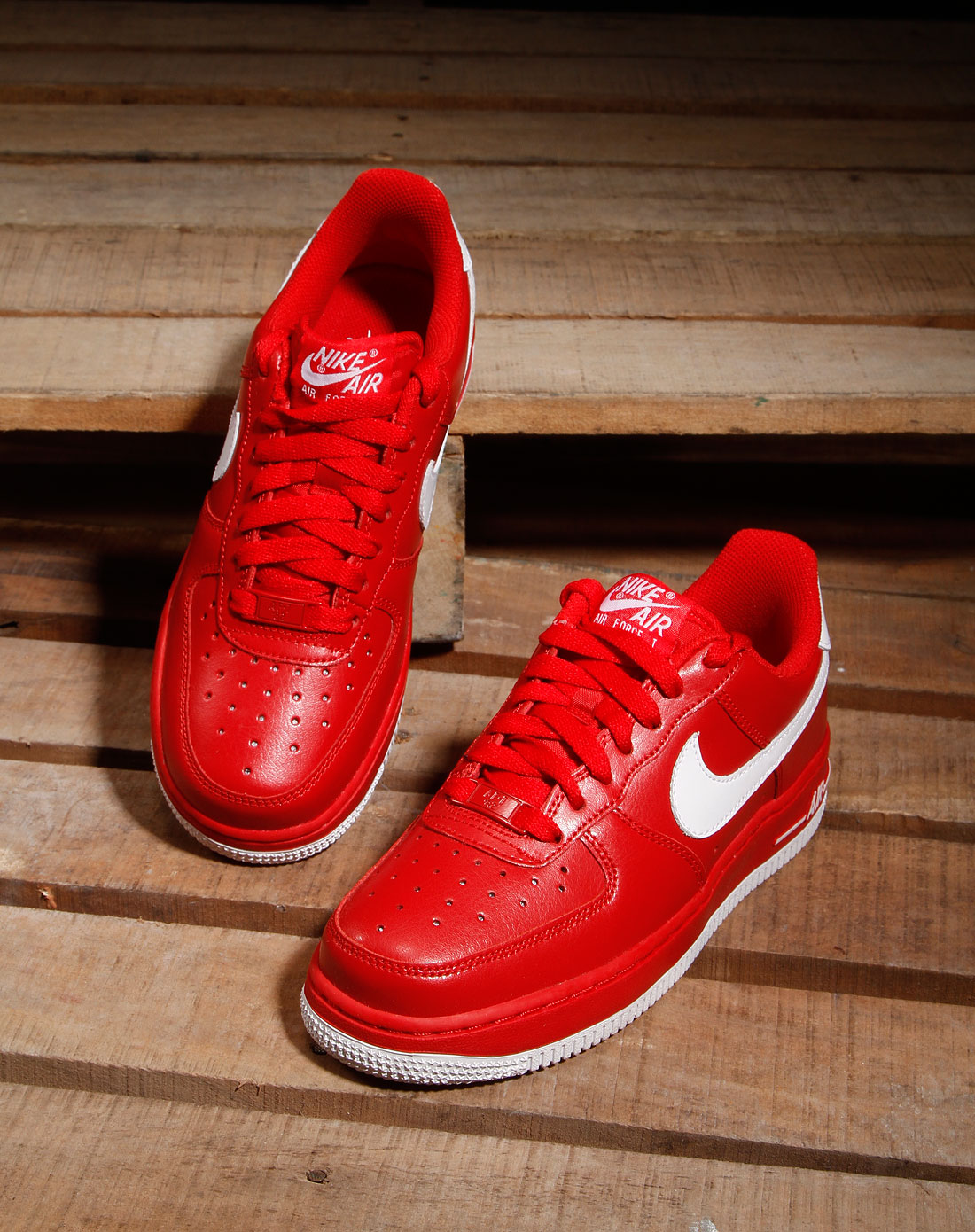 耐克nike红色air force 1 07经典绑带板鞋315115-604_唯品会