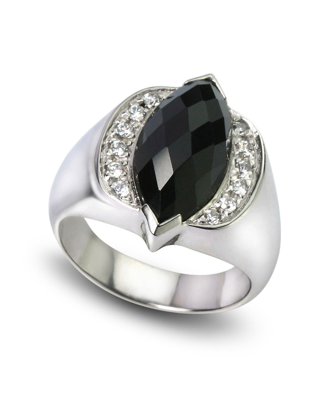 > 黑尖晶石戒指-赠国家级鉴定证书