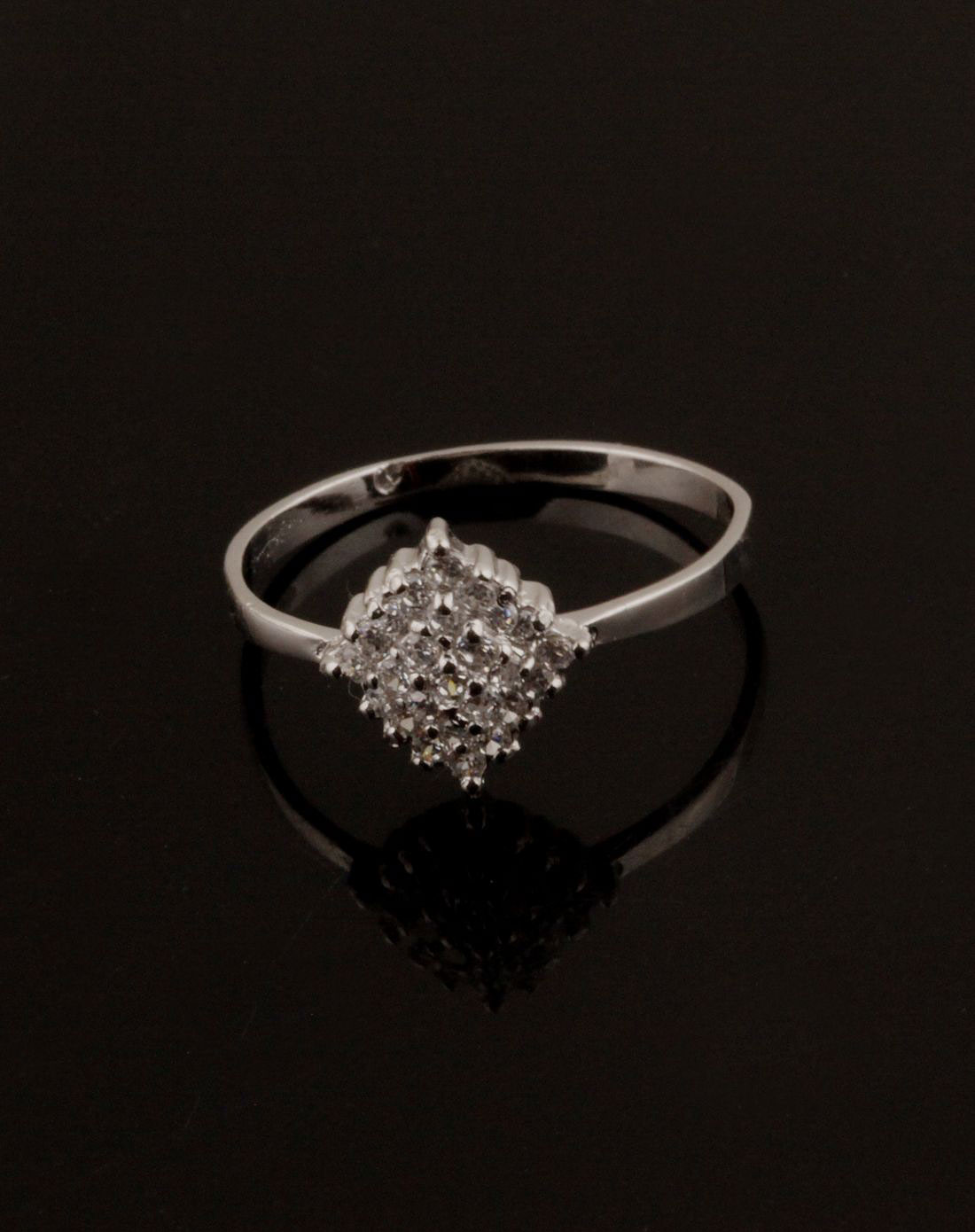 女款s925银菱形戒指