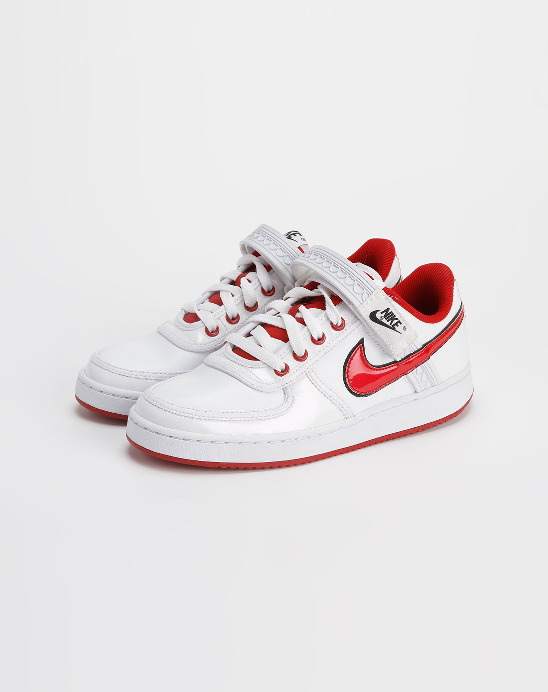 耐克nike-女装专场-女款白/红色系带板鞋