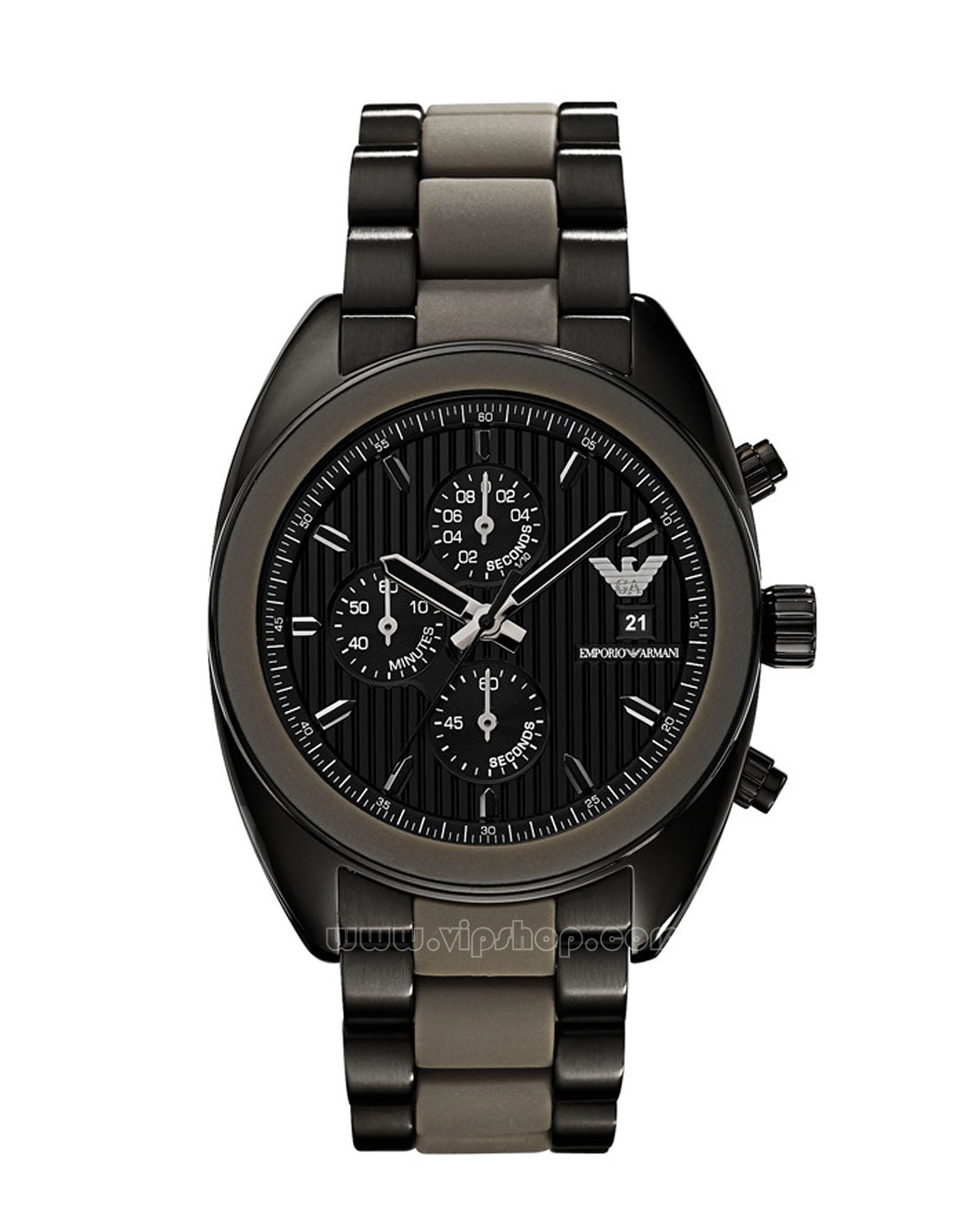 emporio armani 男士黑色石英记时手表价格(怎么样)_易购新品上架比价