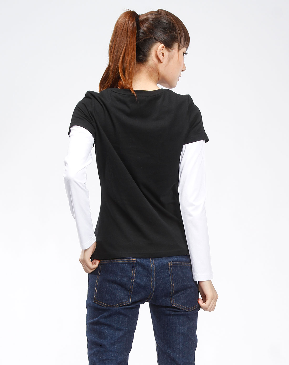 男女装混合库存专场哈利波特harrypotter 黑/白色骷髅logo长短袖两件