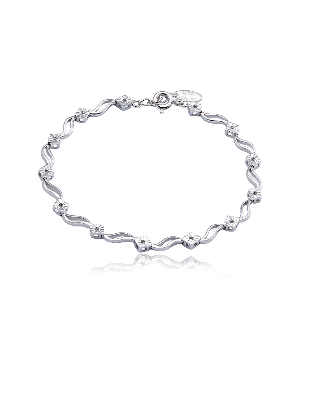 周大福 / 年青专区简约优雅925银手链