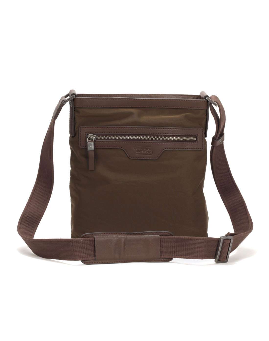 男款啡色时尚斜挎包