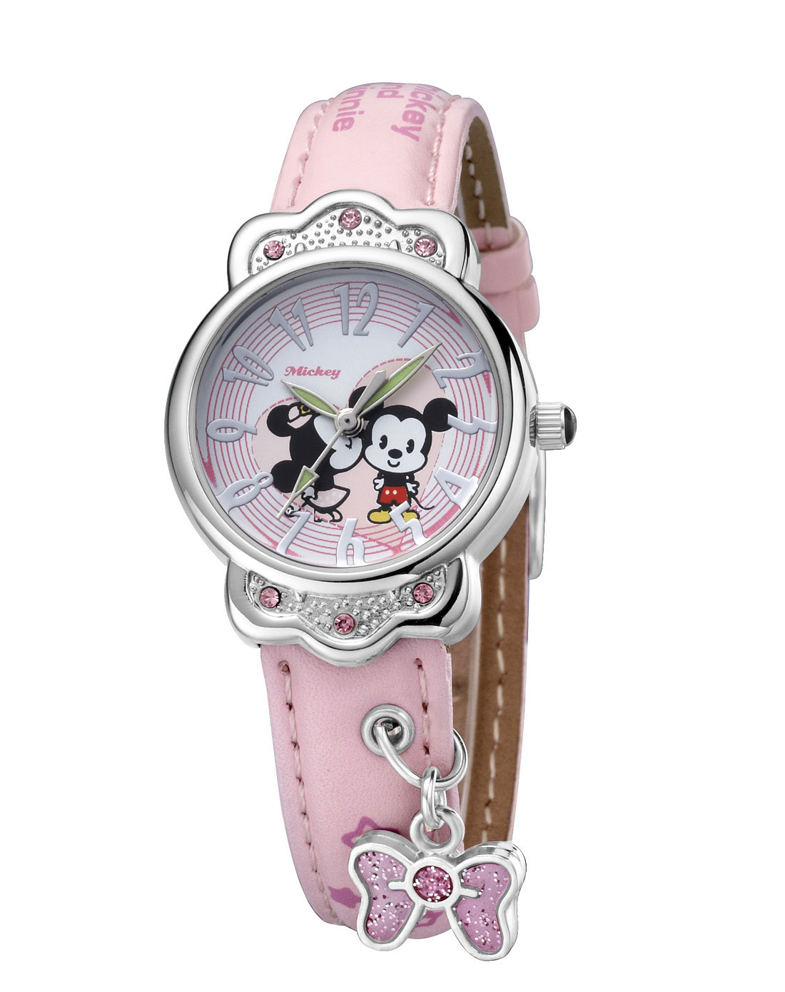 百迪baidi&迪士尼disney手表专场-disney cuties 女款粉红/白色时尚