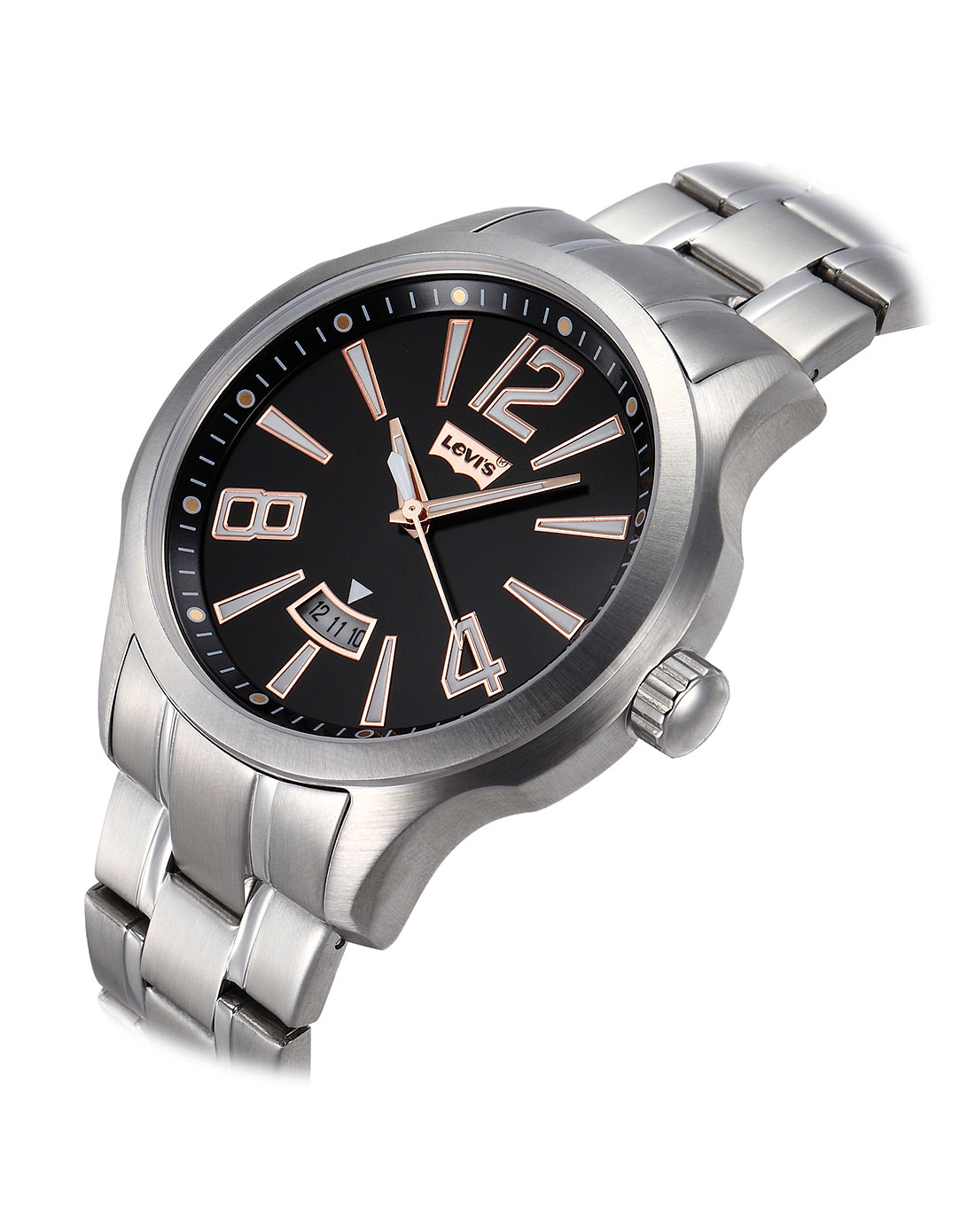 levis 中性 简单的时间显示石英手表