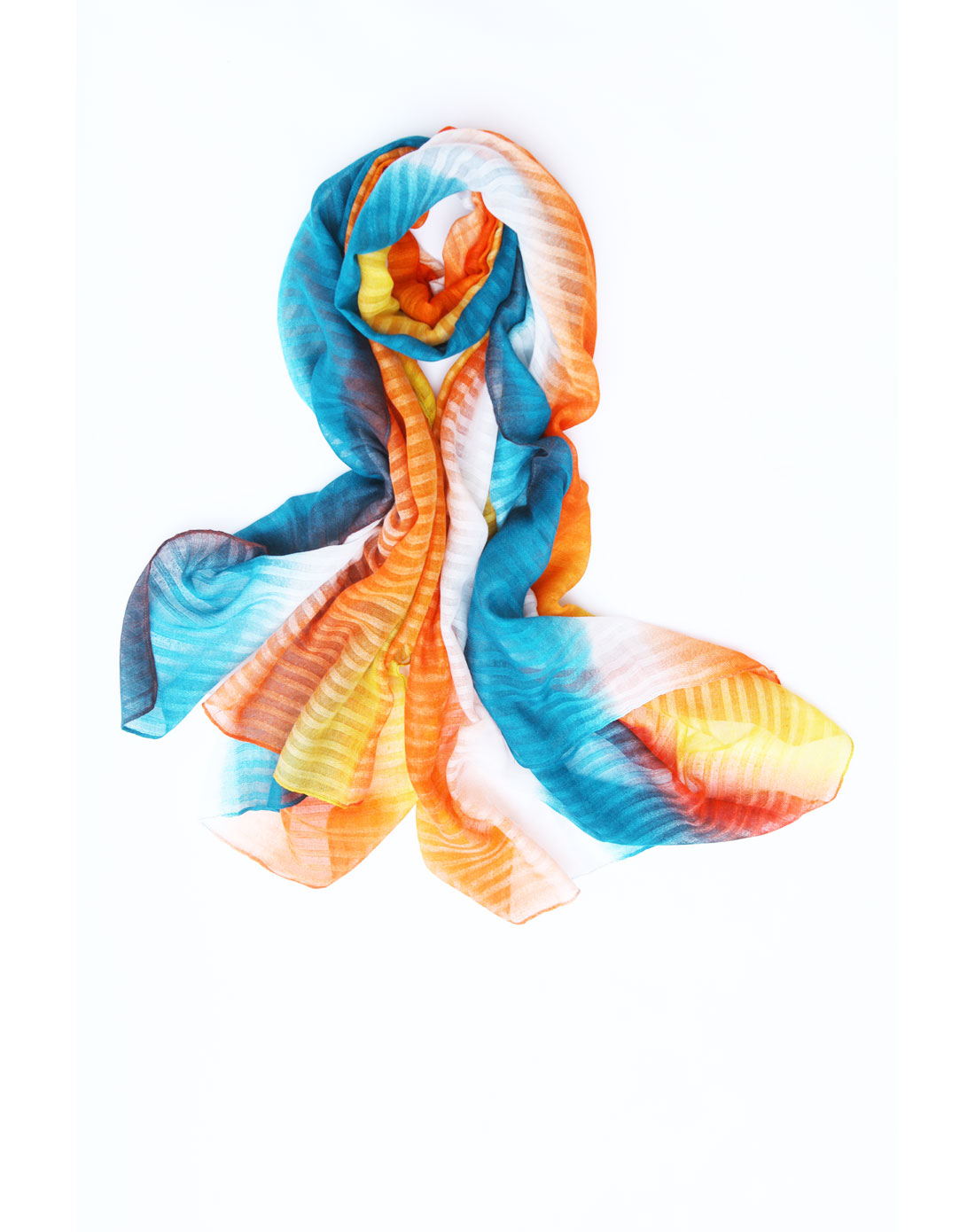 gasala 女款多色扎染渐变沙滩巾