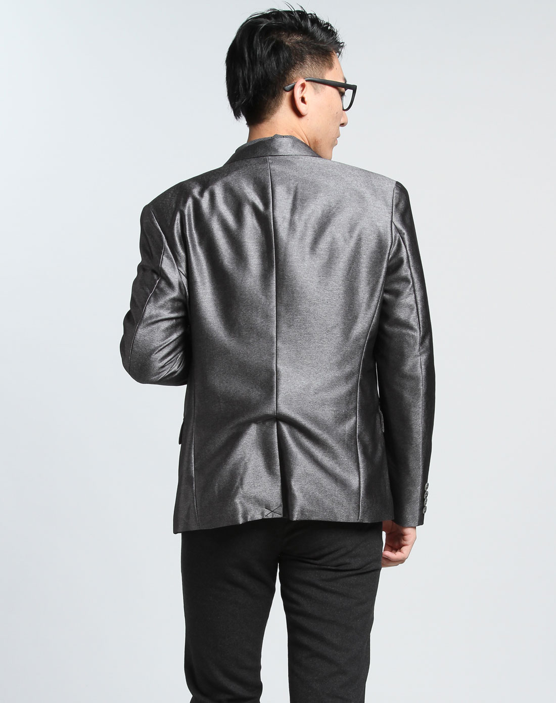 马克华菲男装中端专场银灰色时尚长袖西装外套